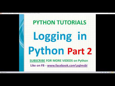 Logging in Python Part 2 | python logging errors | error log in python | python log tutorials