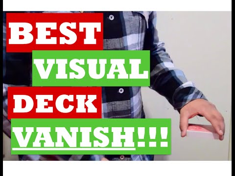 BEST VISUAL VANISH OF FULL DECK OF CARDS TUTORIAL (PERFORMED BY DYNAMO)