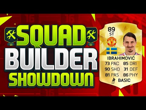 FIFA 16 SQUAD BUILDER SHOWDOWN!!! MAN UNITED IBRAHIMOVIC!!! Transfers Zlatan Squad Builder Duel