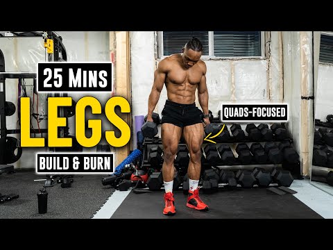 25-Minute Quad-Focused Leg Workout – Dumbbell Only! | Build & Burn 17