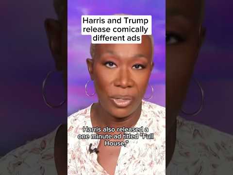 Harris and Trump release comically different ads