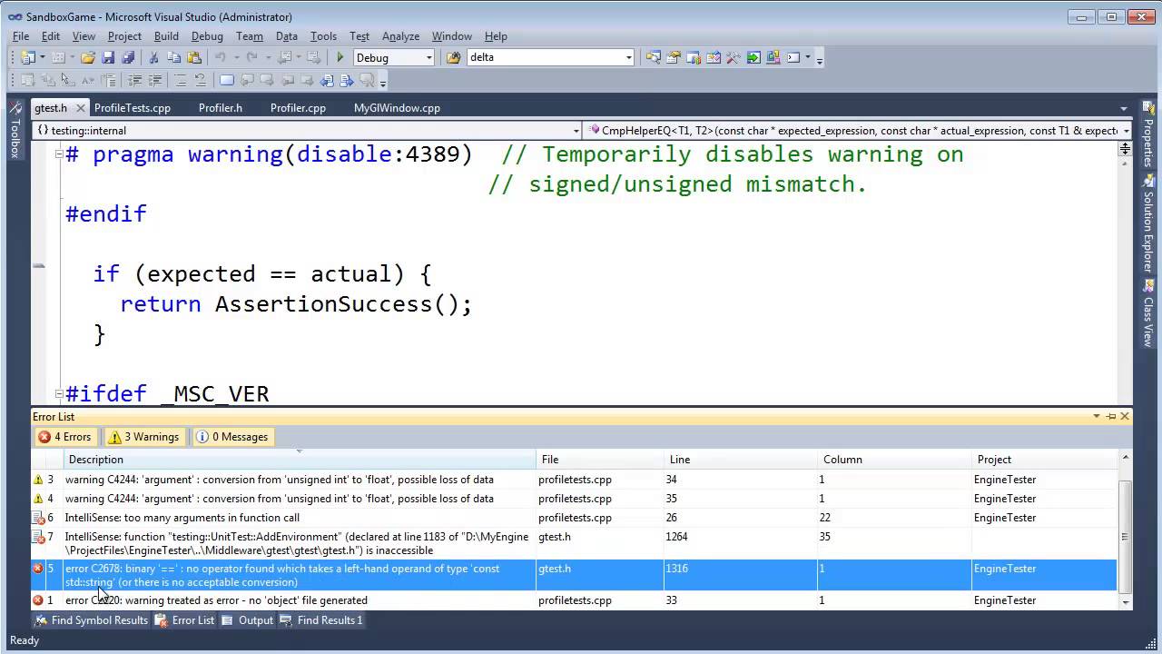 Testing the Profiler API