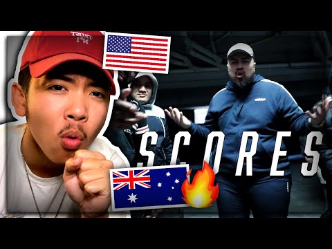 21 District - SCORES ft. Nasa Nova Tagane AMERICAN REACTION! Australian Drill Rap Music | USA REACTS
