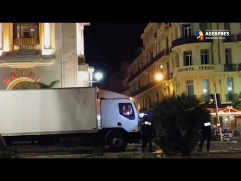 Atentat Nisa: Momentele în care poliţiştii trag spre camion şi atacator