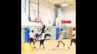 Waka Flocka posterizes defenders!!! #DunkedOn