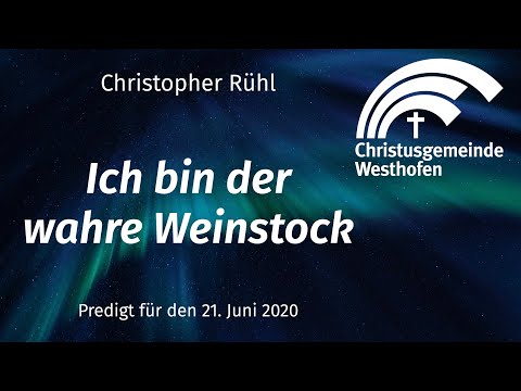 Ich bin der Weinstock – Johannes 15,1-8.16-17