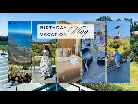 VLOG | Cape Town | Vacation | Birthday | OOTD | Wine Estate | Table Mountain | SA YouTuber