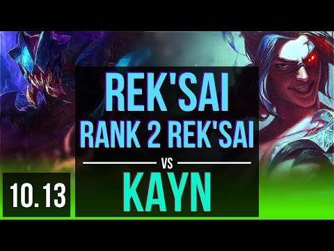 REK'SAI vs KAYN (JUNGLE) | Rank 2 Rek'Sai, Rank 16, KDA 17/3/7, Dominating | BR Challenger | v10.13