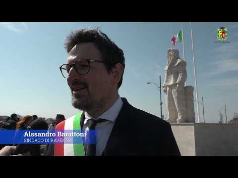 Posizionamento Monumento ai marinai Porto Corsini - 20 marzo 2026