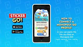 How to connect a Monopoly GO profile on Sticker GO!