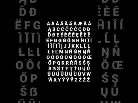 My latin alphabet A-Ž