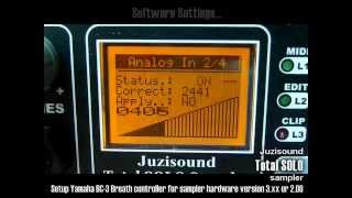 Video thumbnail for Yamaha BC-3 breath settings for Juzisound Total SOLO SAmpler by juzisound