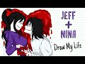 JEFF + NINA 💘 VALENTINE'S DAY | Draw My Life | Creepypasta Special Love Story