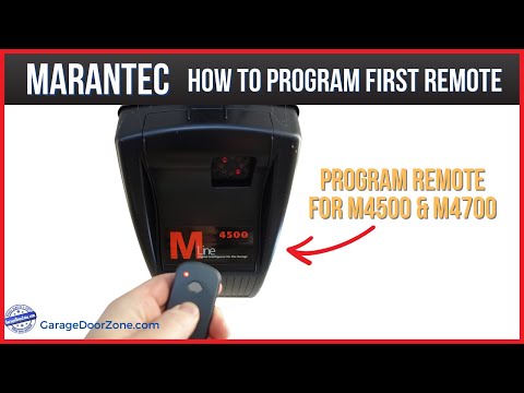 Marantec M4500 and M4700 first remote programming
