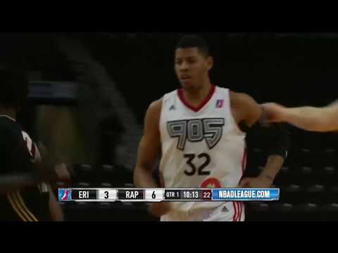Raptors 905 Highlights: Tavares One-Handed Slam - February 23, 2017