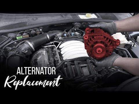 B5.5 VW Passat 2.8L V6 Engine Alternator Replacement 1998-2005