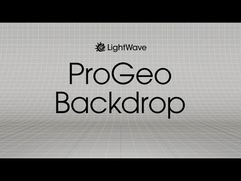 LightWave 3d: ProGeo Backdrop
