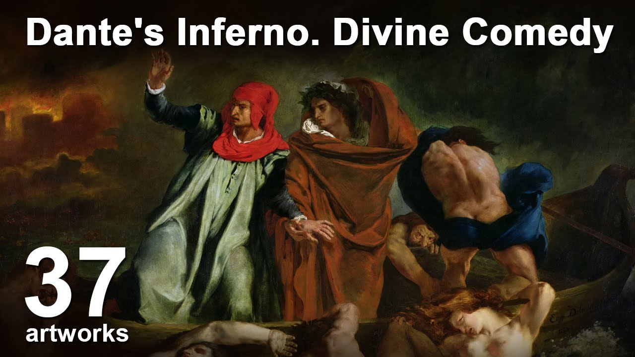 Dante's Inferno. Divine Comedy in art paintings. 37 Artworks Slideshow