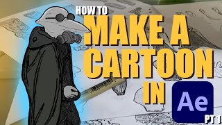 How to Make a Cartoon in After Effects (pt 1) - Character Animation