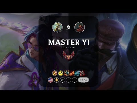 Master Yi Jungle vs Graves - NA Grandmaster Patch 12.21