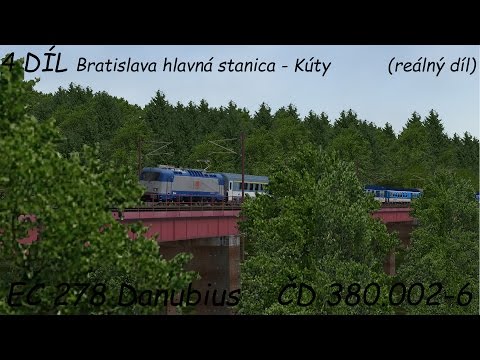 [1920p60]Open Rails ► Let's Play Česky ► #49 ►ČD 380.002-6 ► EC 278 Danubius ► Jackey_CZ