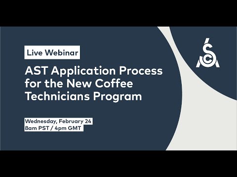 Coffee Technicians Program Authorized SCA Trainers  - February 24 Webinar