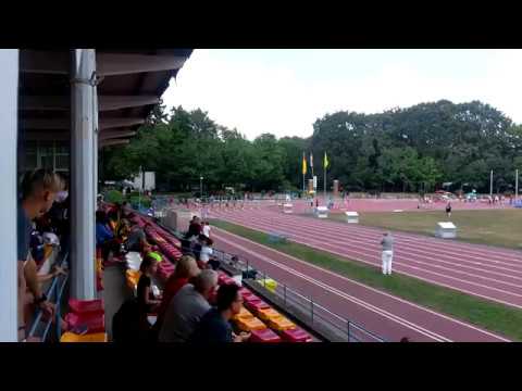 Dorota Puzio 100m finał Makroregion  U16 2018 złoty medal