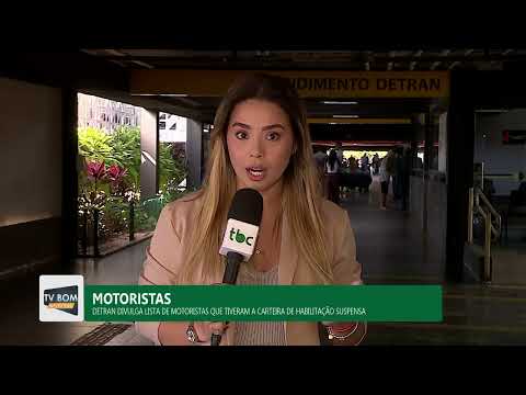 Detran divulga lista de motoristas com CNH suspensa no Diário Oficial