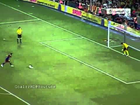 Penalti marcado Thiago Alcántara en el torneo Joan Gamper 2010