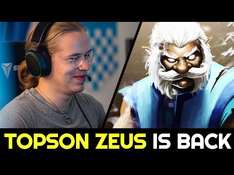 TOPSON Zeus is back — Nonstop Spam Skill Destroy Ember Spirit Dota 2