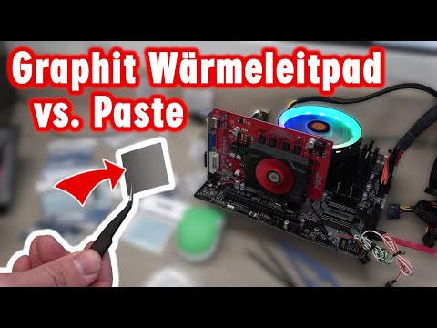Graphit Wärmeleitpad vs. Wärmeleitpaste - Alternative kaufen und auftragen - Test und Vergleich