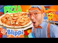 How To Make A Pizza With Blippi Learning Healthy Food For Children Educational Videos For Kids