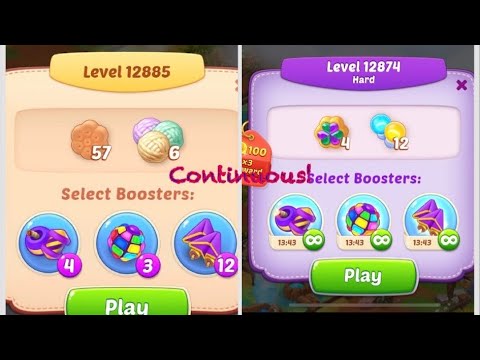 Homescapes level 12874- 12885 non stop gameplay and blasting with boosters