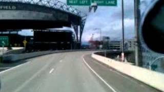 preview picture of video 'Driving by the Seattle Seahawk Stadium and Qwest Field'