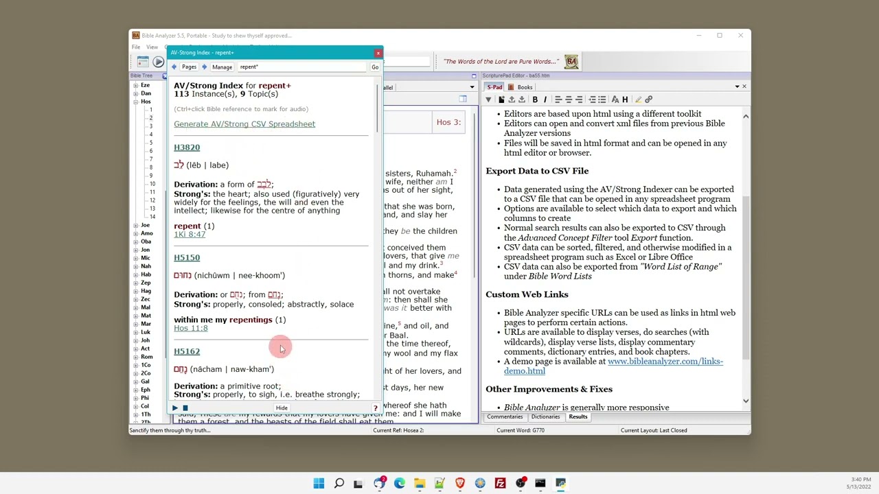 Bible Analyzer 5.5 Update