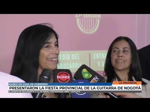 La Provincia   Presentaron la fiesta provincial de la guitarra de Nogoyá