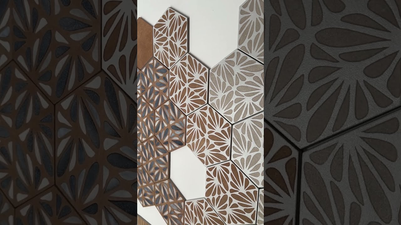 Płytki heksagon dekor - Marca Corona Terracreta 25X21,6