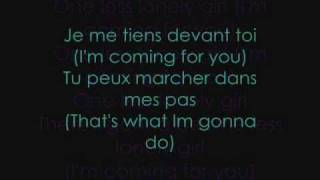 Justin Bieber - One Less Lonely Girl (French Version) - Lyrics