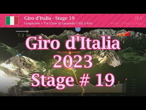 Giro d'Italia 2023 - Stage 19 (Longarone - Tre Cime di Lavaredo) - Route, profile, animation