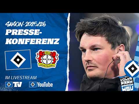 LIVE: MATCHDAY-PRESSEKONFERENZ | HSV vs. Bayer 04 Leverkusen