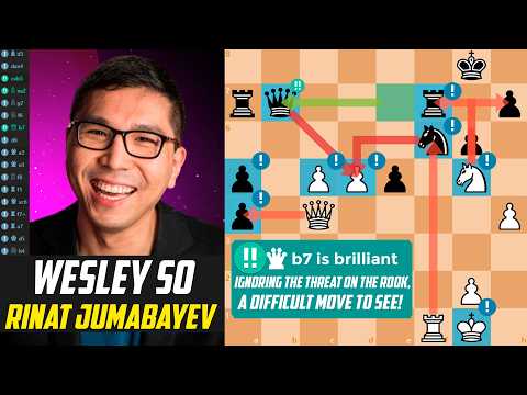 ♟️ Wesley So OUTPLAYS Rinat Jumabayev!                                             [Stockfish 17]