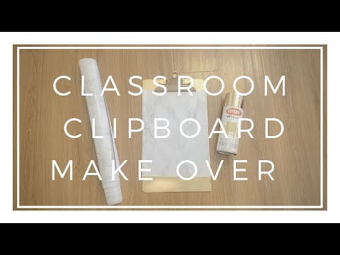 How to Paint Clipboards with Krylon Spray Paint & Adhesive Paper