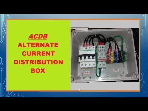 Acdb (alternating current distribution box) connections in s...