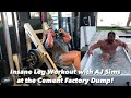 LEG DAY at The Dump! | Most Intense Leg Workout with AJ Sims