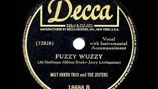 Fuzzy Wuzzy Was A Bear (1945) - Milt Herth Trio & The Jesters [Captions]