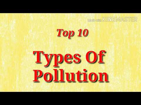 Top 10..Types of Pollution..What are the different types of Pollution. environmental pollution types