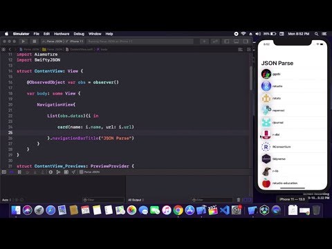 JSON Parsing Using Alamofire And SwiftyJSON With SwiftUI - Alamofire And SwiftyJSON With SwiftUI
