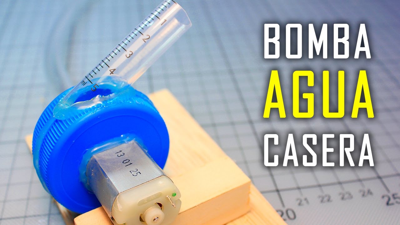 Mini Bomba de Agua Casera con Motor | Experimentos Caseros