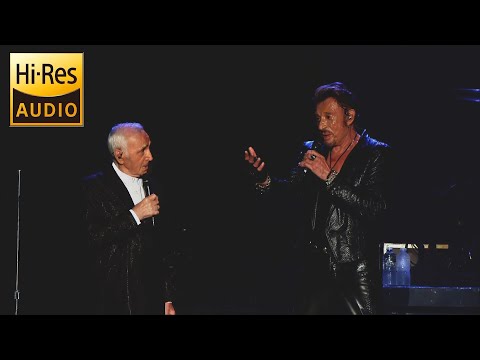 Johnny Hallyday Bercy 2013 Born Rocker Tour - Sur Ma Vie en Duo avec Charles Aznavour