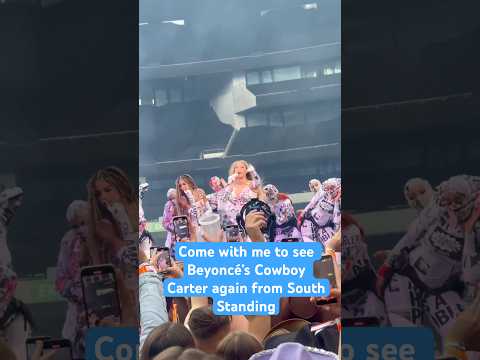 Come with me to see Beyoncé’s Cowboy Carter tour again + tips for South Standing #beyhive #beyonce